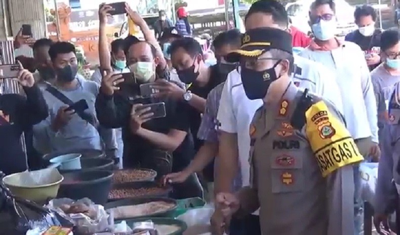 Kapolresta Sidak Minyak Goreng di Pasar Kereneng