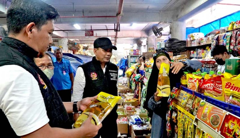 Jelang Nyepi, Satgas Pangan  Cek Harga Sembako di Pasar Badung