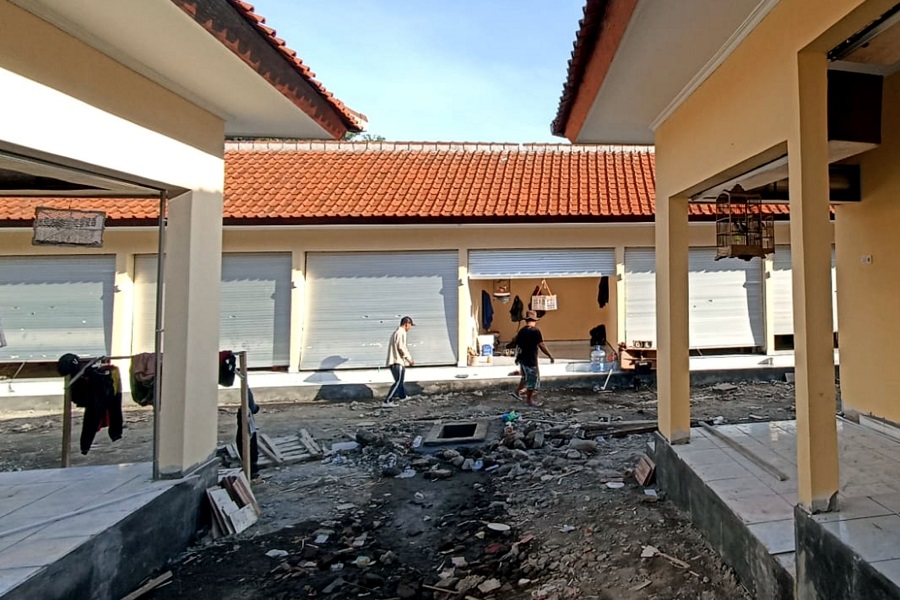 Progres Revitalisasi 132 Kios di Pasar Anyar Sari Capai 90 Persen